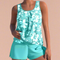 Dalia | Completo estivo con top floreale e pantaloncini 2
