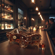 Decanter per Whisky Mustang Elegante per Bar di Casa, Design Unico in Vetro per Servire Whisky e Bourbon 1