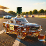 Decanter per Whisky Mustang Elegante per Bar di Casa, Design Unico in Vetro per Servire Whisky e Bourbon 6