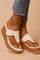Sandali Zeppa Donna — Cinturino Fibbia Comfort Estivo
