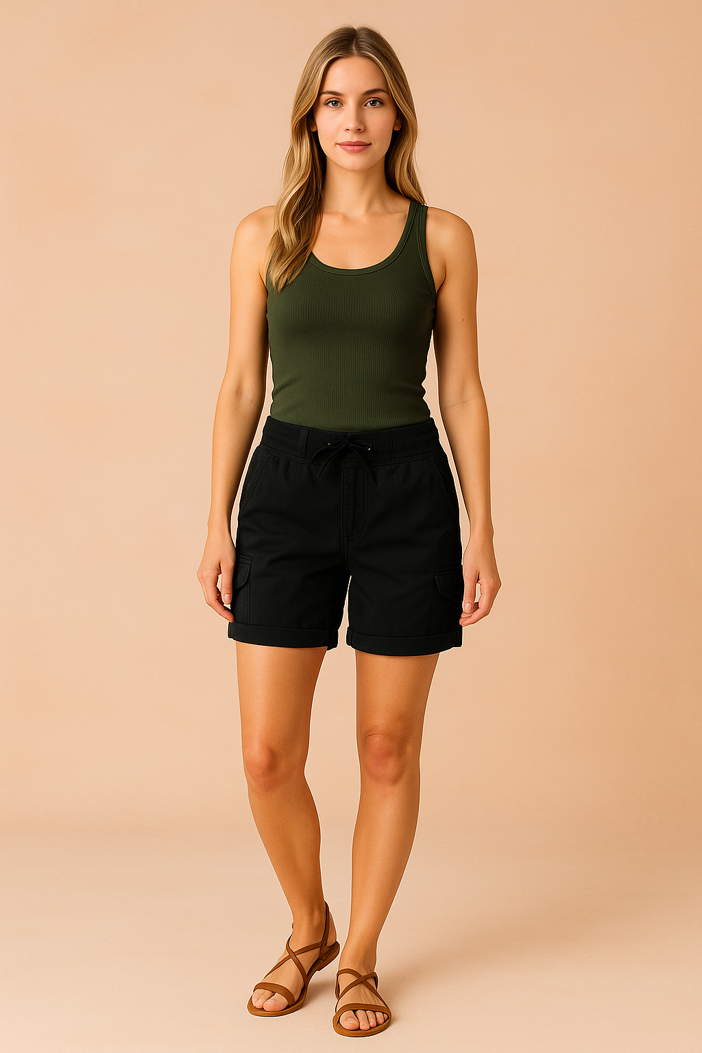 Dorothy | Pantaloncini cargo casual da donna con tasche 1