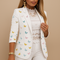 Elegante blazer da donna con stampa accattivante e collo a scialle | Nienke 4