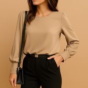 Elegante camicetta a maniche lunghe da donna | Luna 0