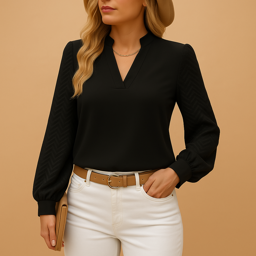 Elegante top con scollo a V per donna | Noa 2