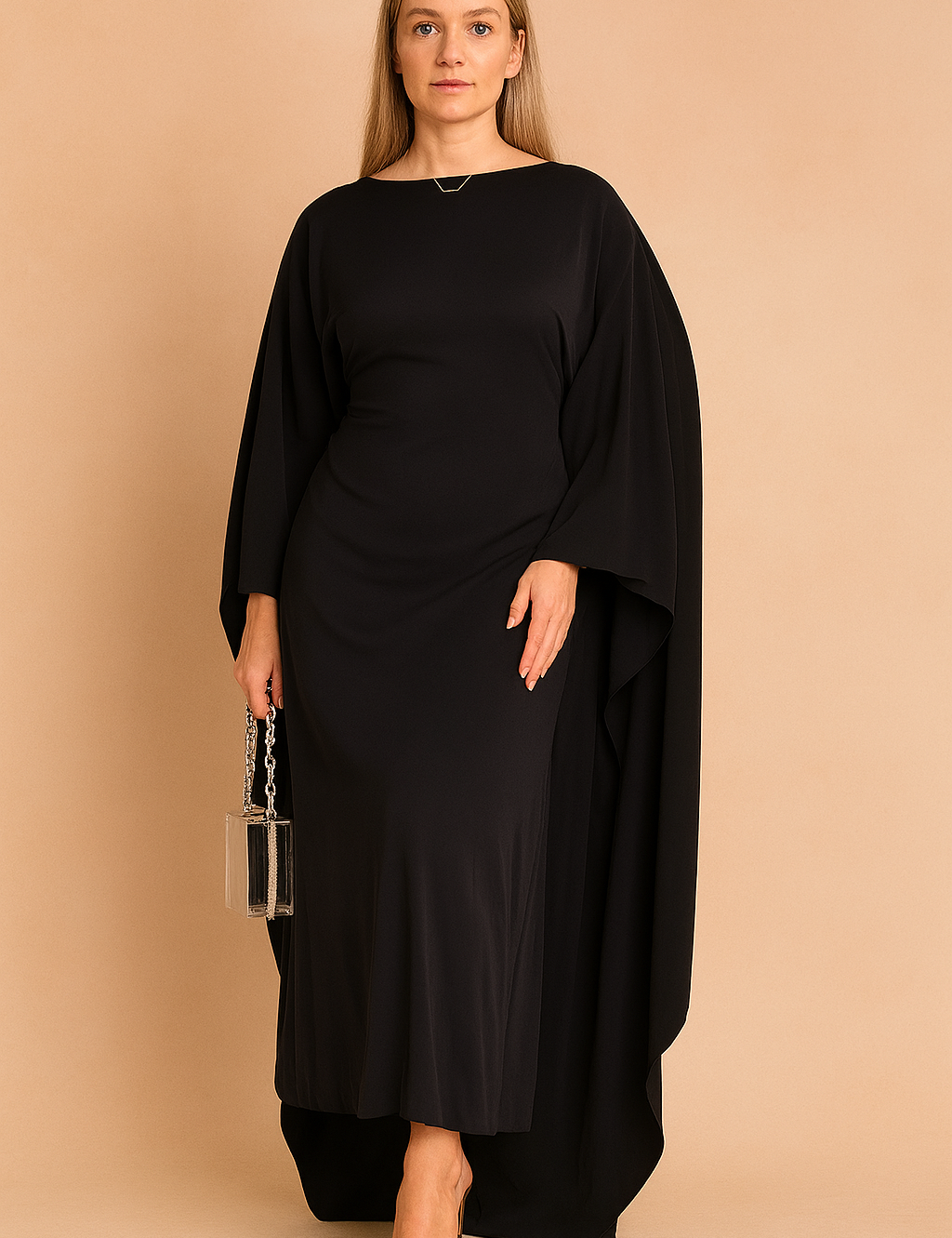 Estela | Elegante abito con maniche a pipistrello 1