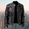 Giacca Pelle Uomo — Slim Fit Elegante con Cerniera