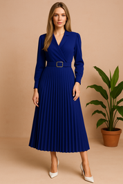 Isabela | Abito elegante al ginocchio taglie forti per la primavera 3