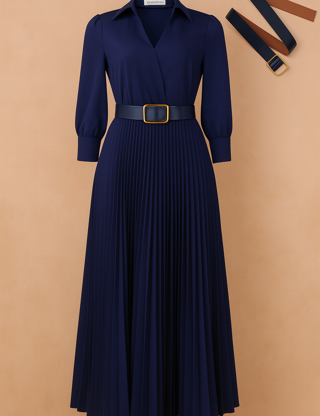 Isabela | Abito elegante al ginocchio taglie forti per la primavera 5