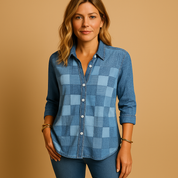 Janne | Blusa a quadri con design traspirante per donna 3