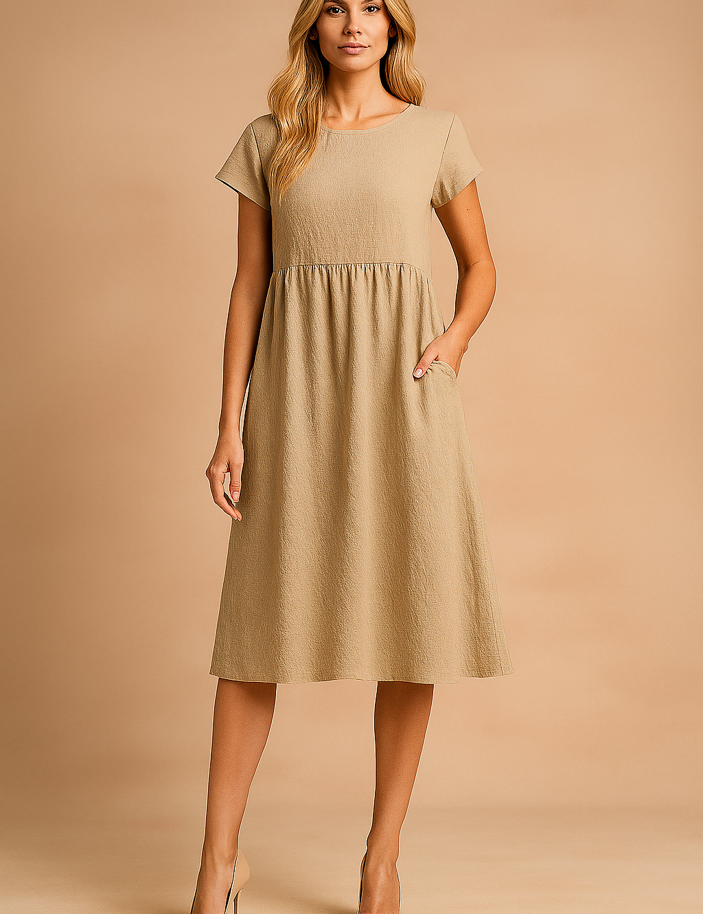 Abito Midi Donna — Arioso Leggero Vestibilità Ampia Estivo