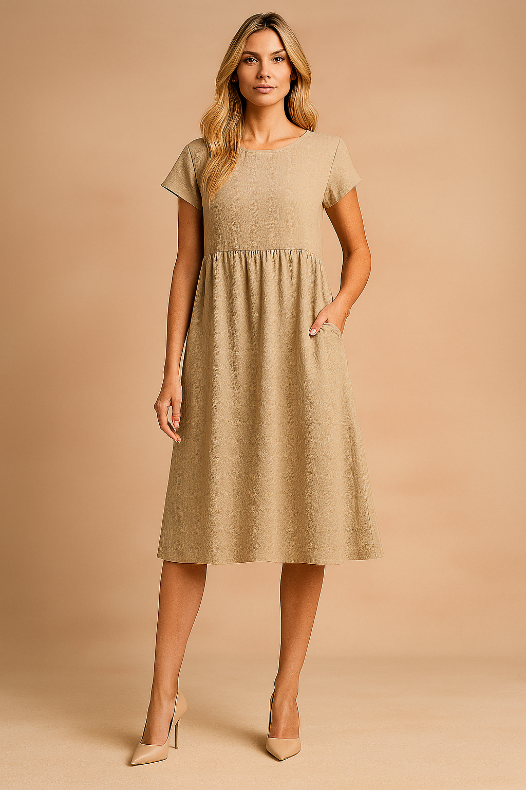 Abito Midi Donna — Arioso Leggero Vestibilità Ampia Estivo
