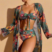 Leticia | Costume da bagno copricostume floreale 10
