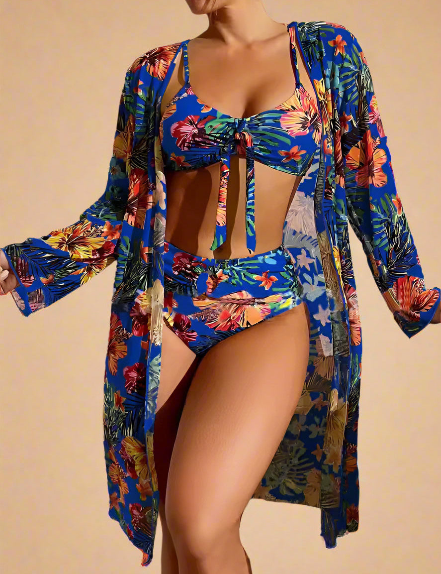 Leticia | Costume da bagno copricostume floreale 11