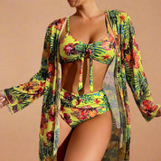 Leticia | Costume da bagno copricostume floreale 6