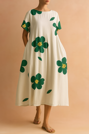 Lottie | Abito boho floreale fluido 1
