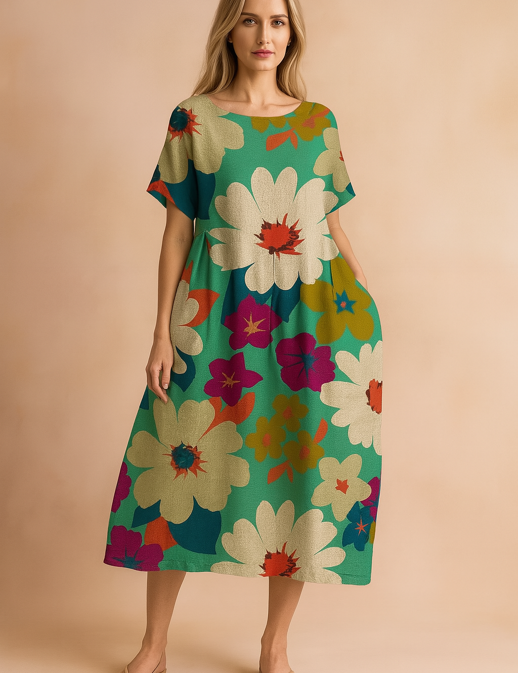 Lottie | Abito boho floreale fluido 10