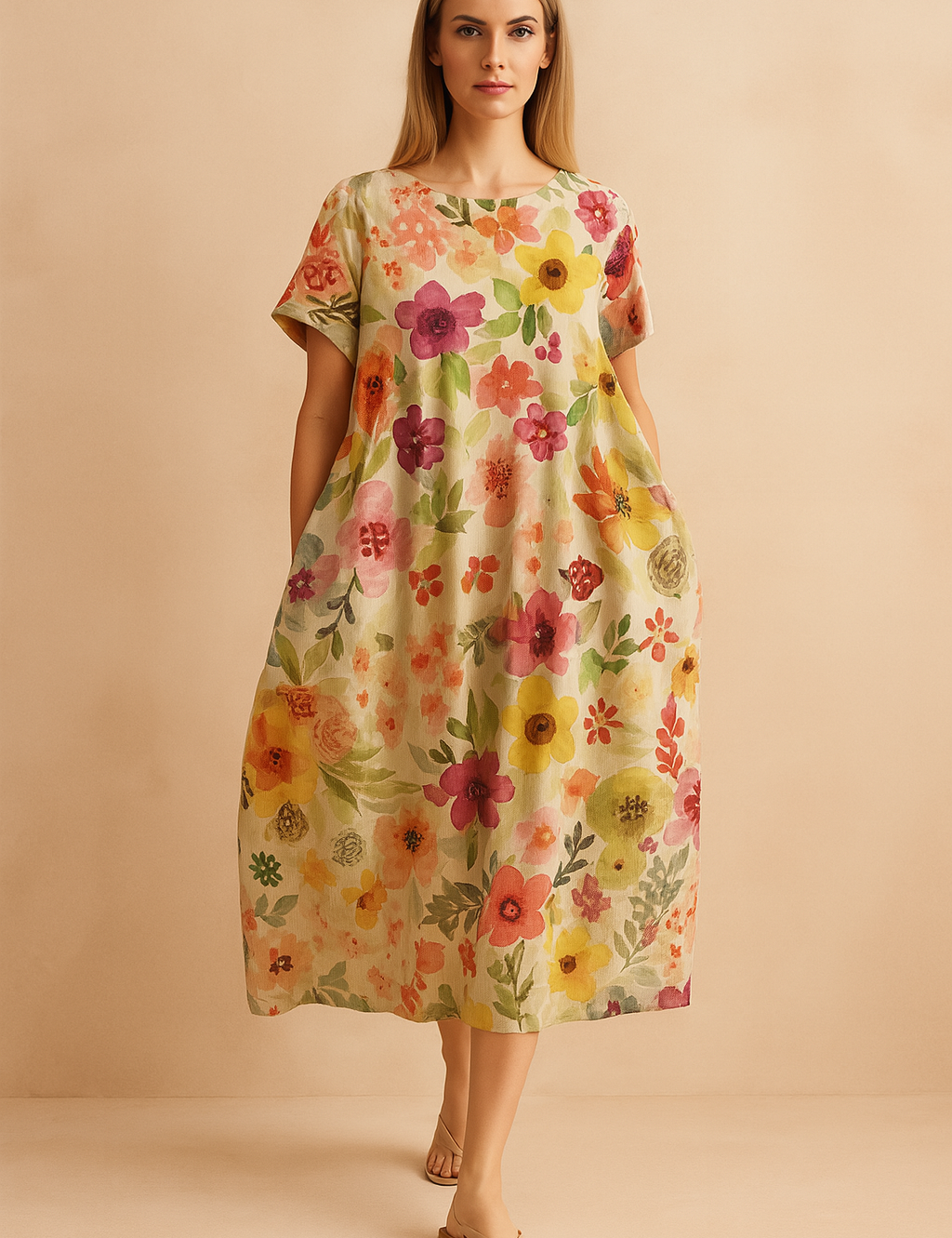 Lottie | Abito boho floreale fluido 6