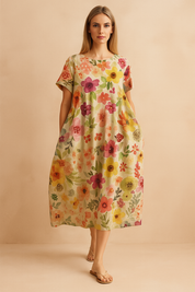 Lottie | Abito boho floreale fluido 6