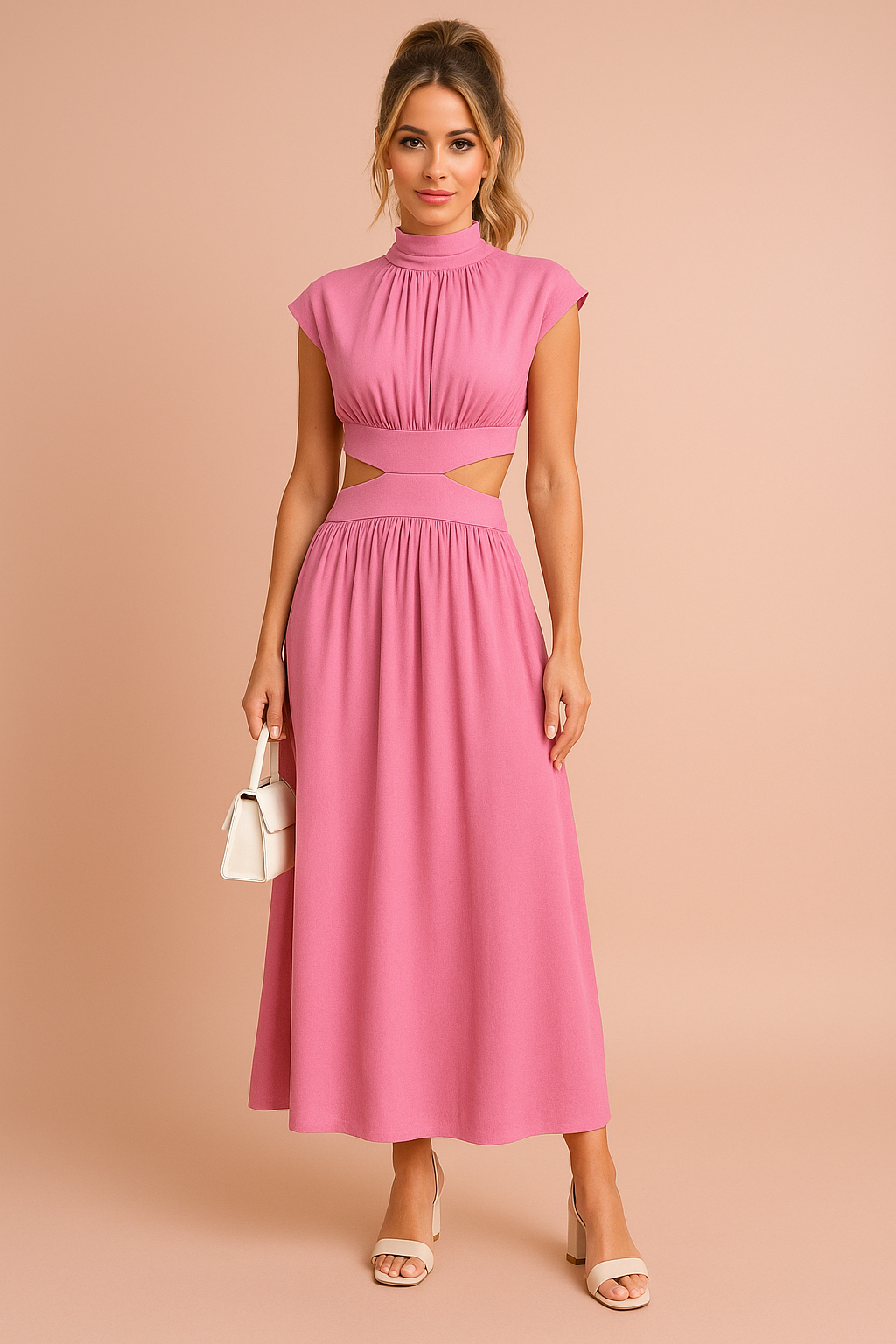Luglio | Elegante abito lungo con ritagli 4