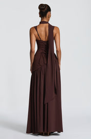 Maxi Abito Elegante Asimmetrico da Donna per Occasioni Speciali 2