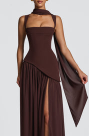 Maxi Abito Elegante Asimmetrico da Donna per Occasioni Speciali 4