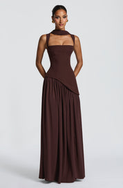 Maxi Abito Elegante Asimmetrico da Donna per Occasioni Speciali 7