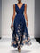 Maxi Abito Estivo Donna Scollo a V Stampa Floreale Elegante A-Line 1
