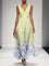 Maxi Abito Estivo Donna Scollo a V Stampa Floreale Elegante A-Line 2