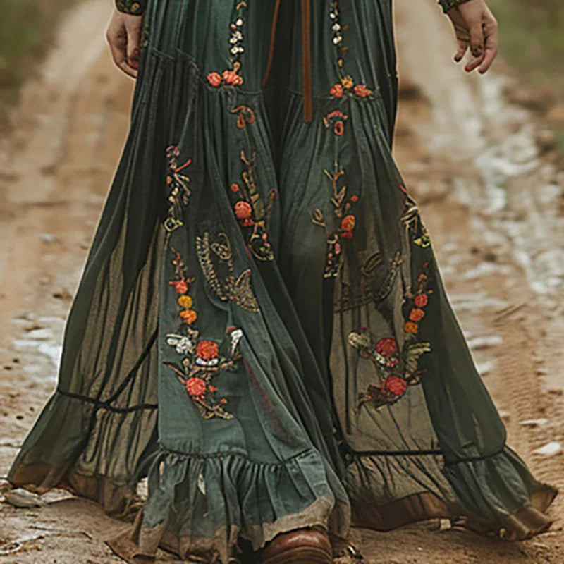 Maxi abito floreale da donna - Elegante abito estivo boho chic 2