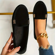 Mocassini bassi eleganti da donna in materiale sintetico comodo 0