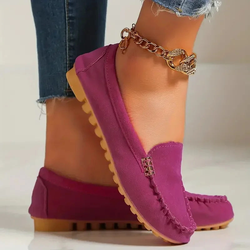 Mocassini bassi eleganti da donna in materiale sintetico comodo 1