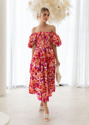 Abito Corto Donna — Floreale Leggero Traspirante Casual