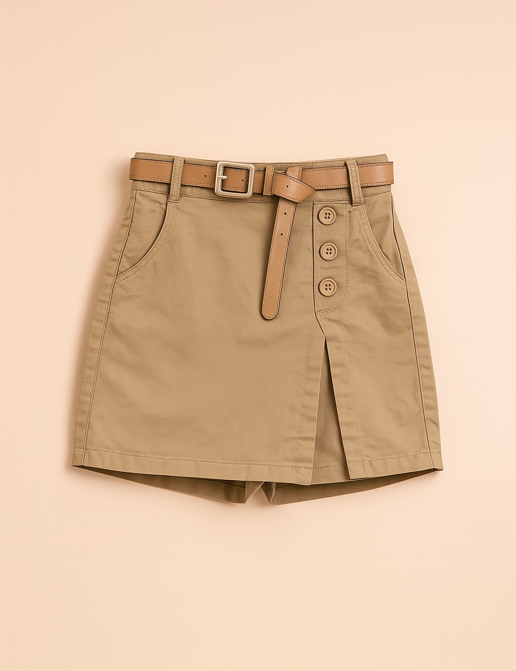 SUZY | Pantaloncini a vita alta con cintura decorativa 4