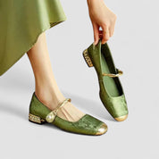 Scarpe Mary Jane Donna con Supporto Ortopedico e Tacco Basso 0