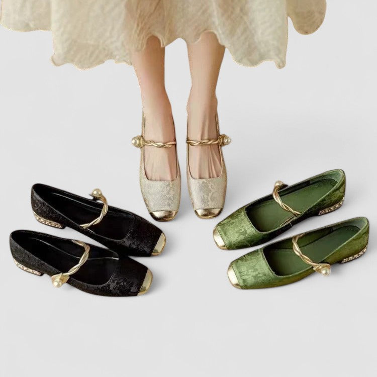 Scarpe Mary Jane Donna con Supporto Ortopedico e Tacco Basso 4