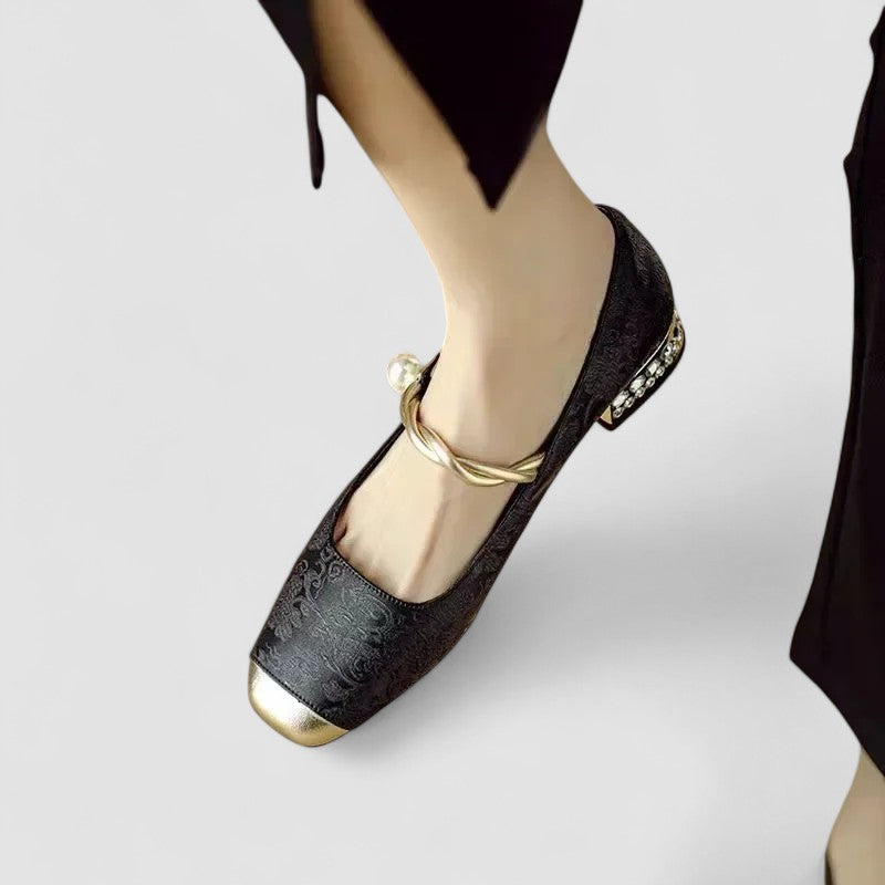Scarpe Mary Jane Donna con Supporto Ortopedico e Tacco Basso 6