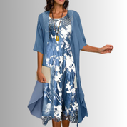 Set Elegante da 2 Pezzi per Donne - Abito e Camicetta Leggera per Estate, Look Chic e Fresco per Ogni Occasione 1