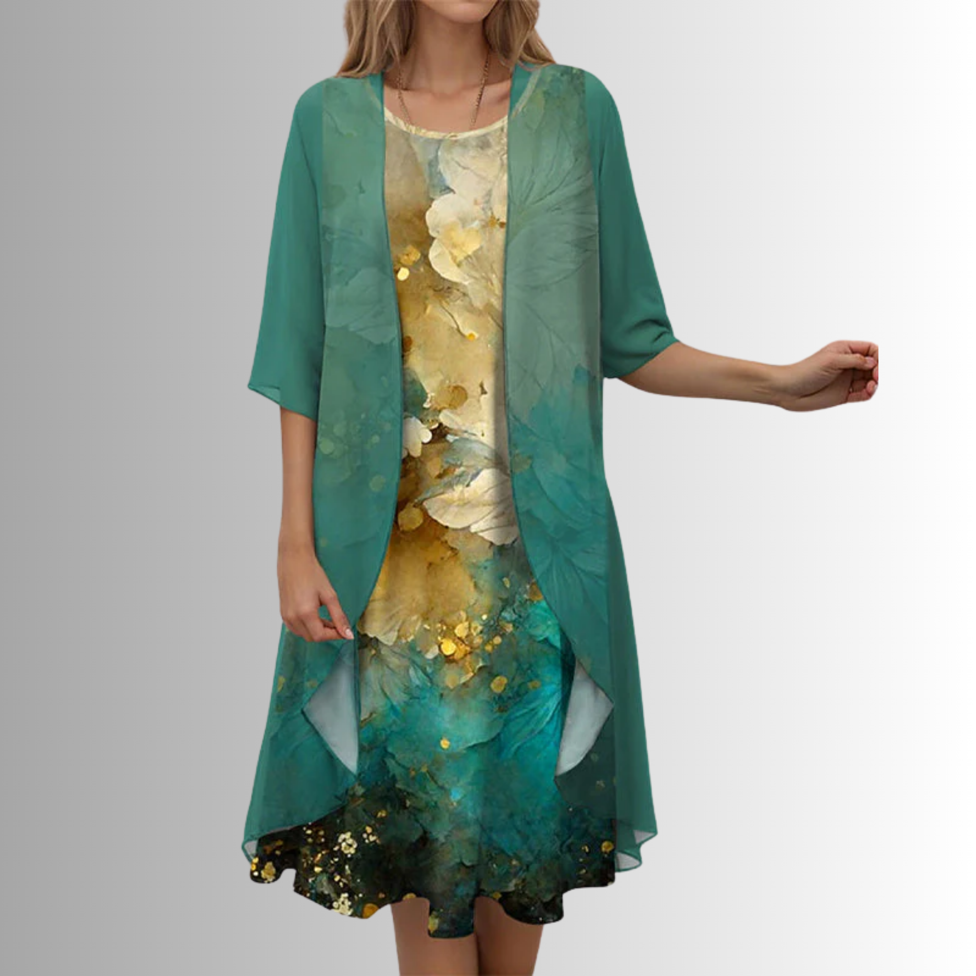 Set Elegante da 2 Pezzi per Donne - Abito e Camicetta Leggera per Estate, Look Chic e Fresco per Ogni Occasione 5
