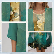 Set Elegante da 2 Pezzi per Donne - Abito e Camicetta Leggera per Estate, Look Chic e Fresco per Ogni Occasione 7