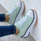 Sneakers alte da donna in tela comoda con suola spessa 6