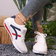 Sneakers casual comode da donna, leggere e traspiranti, sintetiche 3
