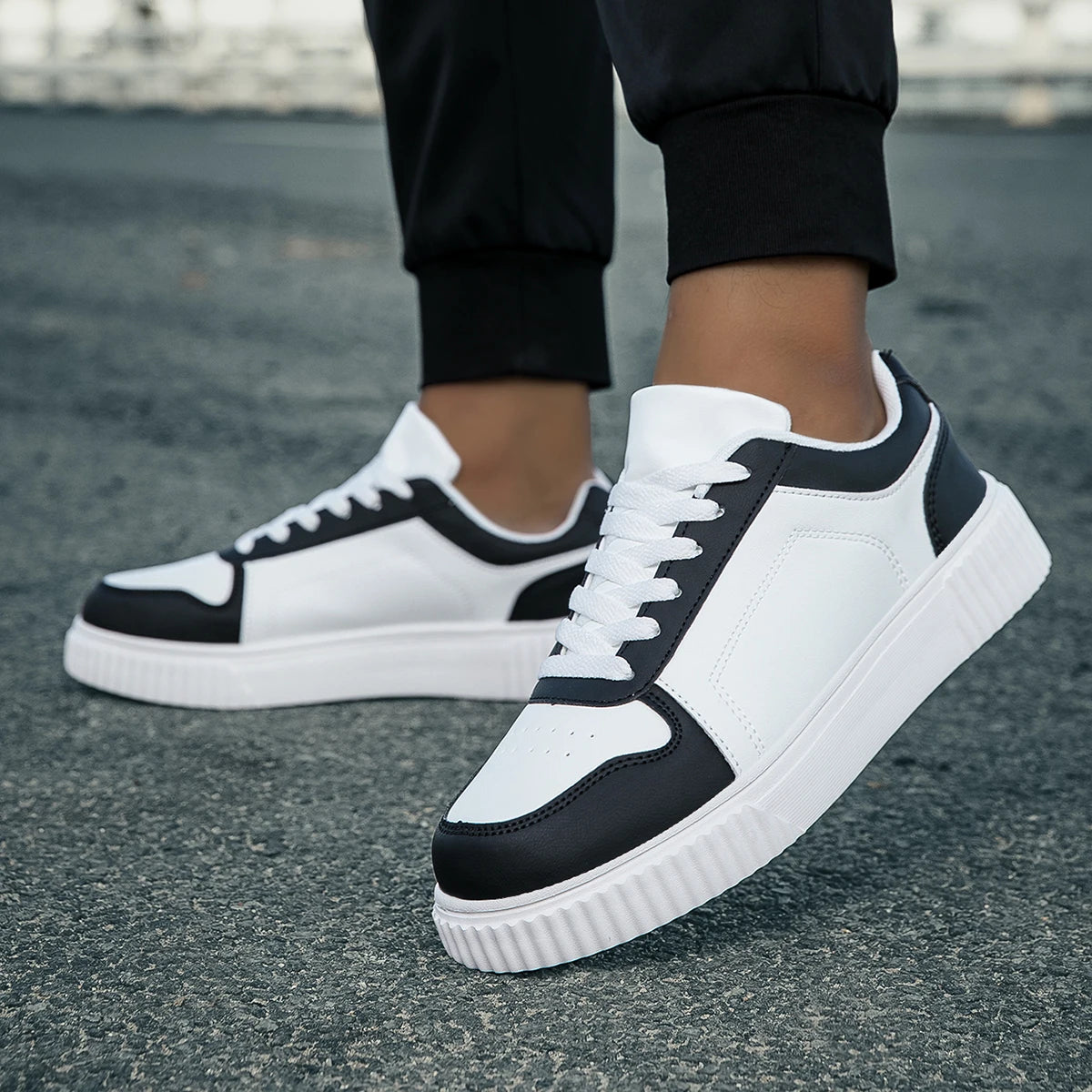 Sneakers casual da donna comode, design antiscivolo, sintetiche 11