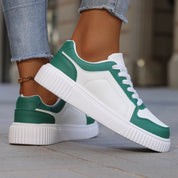 Sneakers casual da donna comode, design antiscivolo, sintetiche 2