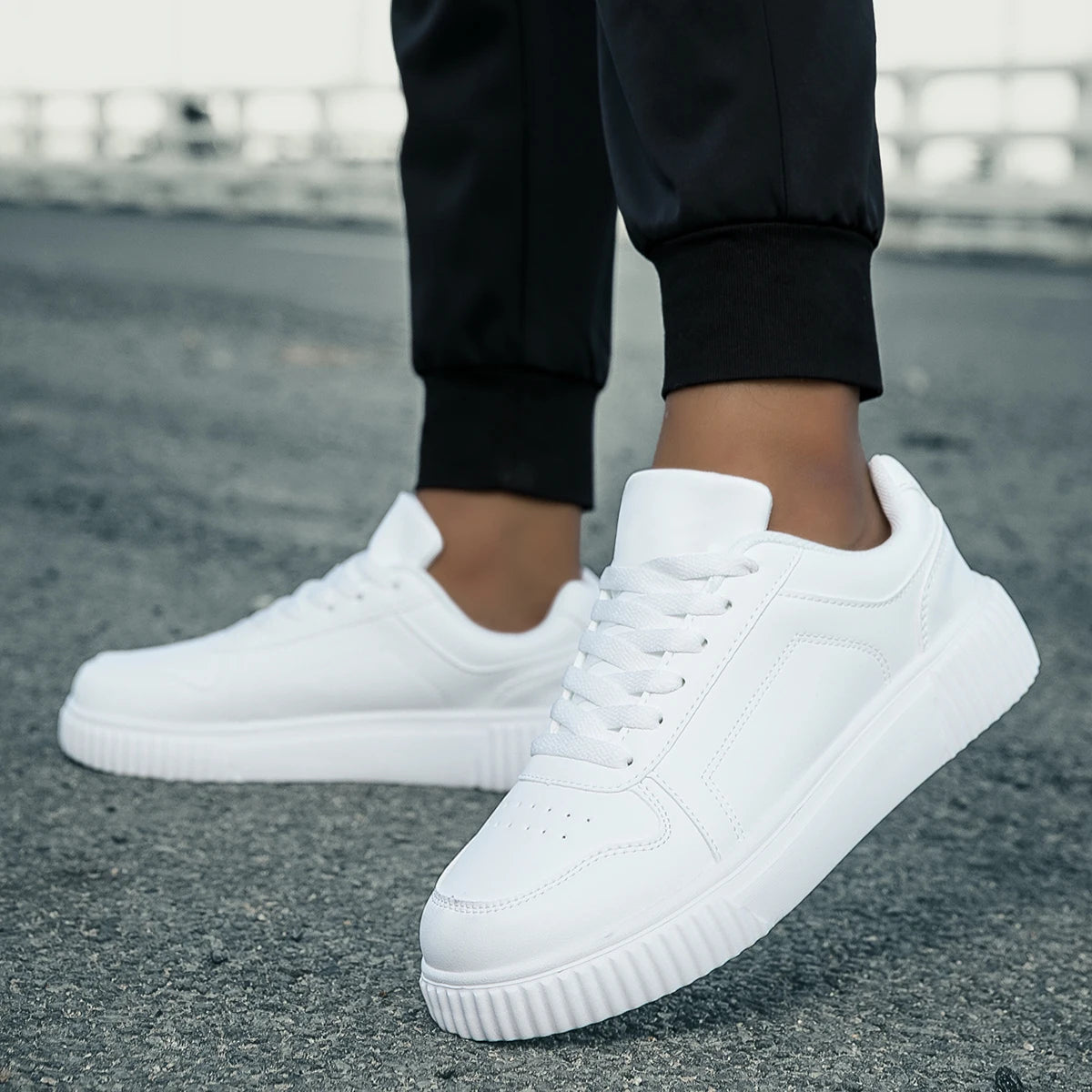 Sneakers casual da donna comode, design antiscivolo, sintetiche 3