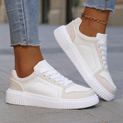Sneakers casual da donna comode, design antiscivolo, sintetiche 4