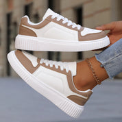 Sneakers casual da donna comode, design antiscivolo, sintetiche 5