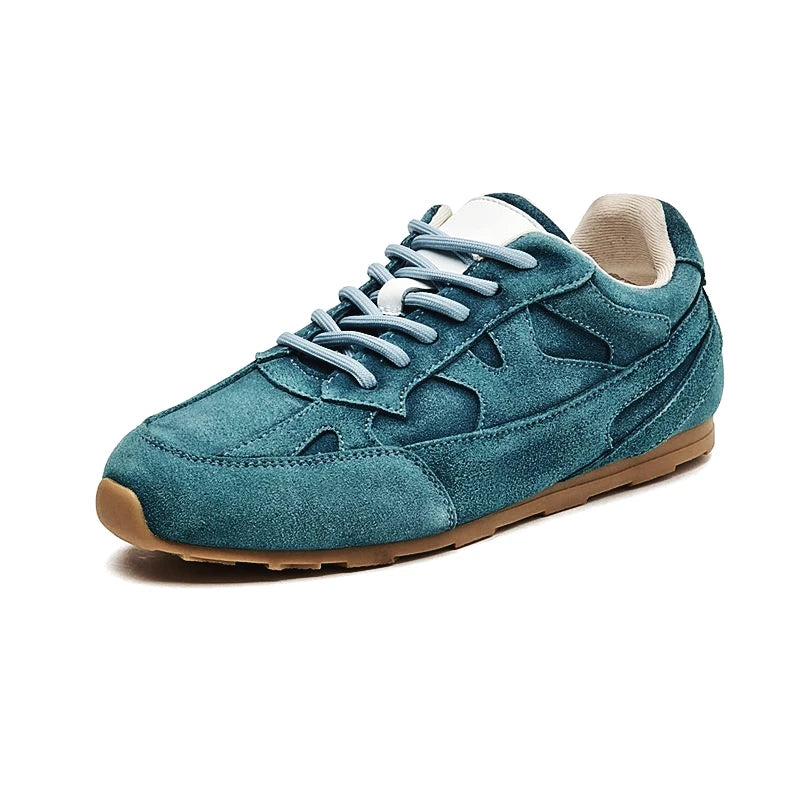 Sneakers casual retrò da donna in pelle scamosciata comoda 1
