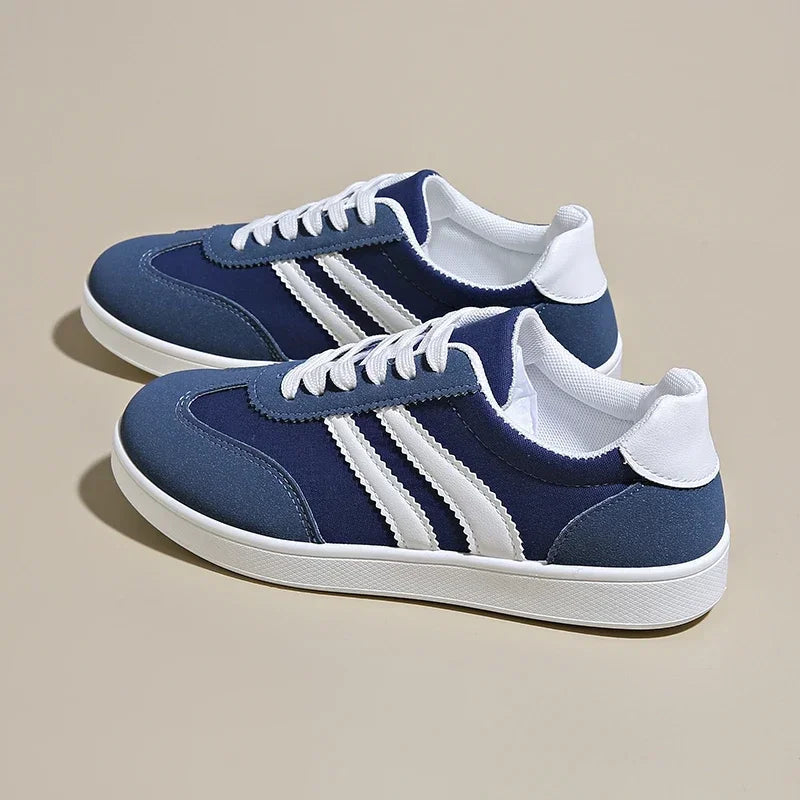 Sneakers da donna alla moda con lacci, comode e resistenti, sintetiche 0