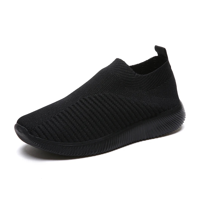 Sneakers slip-on da donna in maglia di gomma traspirante per un comfort che dura tutto il giorno 8