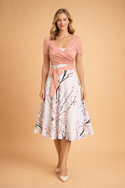 Camicetta Donna — Tie-Dye con Nodo Scollo a V